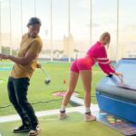 Hannah Stocking Instagram - Craziest golf trick shot ⛳️🤭 @kingbach @hannahstocking inspired by @lelepons