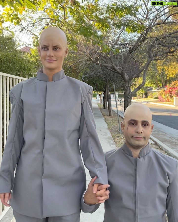 Hannah Stocking Instagram - Just the two of us ❤️ Dr. Evil & Mini Me Los Angeles, California