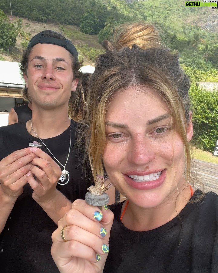 Hannah Stocking Instagram - Like any ecosystem, coral reefs can withstand and adapt to certain impacts. But the combination of multiple stresses of global changes in ocean temperature and acidification, with local pressures such as pollution, overfishing and declining water quality, has led to changes that could become irreversible within the next few decades. BUT! The team at @coralgardeners has plans to change that! They have found ways to plant SUPER CORALS which are a coral species strong enough to survive extreme conditions and rapid changes in the marine environment! π π Iβm very proud be to an ambassador for @coralgardeners and continue to help fix the coral issue we are facing. The world needs more corals because 1) the ridges in coral reefs act as barriers providing crucial protection from threats such as tsunamis. 2) they help protect areas such as mangrove forests and seagrass beds that act as nurseries for marine animals, 3) just like plants, they provide oxygen for us to breathe! π‘π¦ French Polynesia