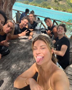 Hannah Stocking Instagram - It seems like we’ve been here for almost a month by everything we’ve accomplished in just a few days! Thanks to @coralgardeners we’ve over come fears, completed challenges, developed lifelong friendships, and most importantly, planted corals! We have been the craziest Malakas the island of Mo’orena has ever seen! 

Thank you so much @coralgardeners for having us ! We support your mission! 

*siri play Left Hand Free by alt-j!*

📸 🌊 @anthonykdo