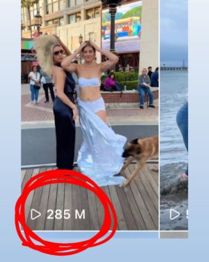 Hannah Stocking Instagram - MY VIDEO IS THE #1  MOST VIEWED VIDEO IN HISTORY BY A FEMALE ON INSTAGRAM! #1 FASTEST GROWING VIDEO EVER!! 280 Million Views in 4 days is record breaking. There’s endless hours, all nighters, blood, sweat, and tears that go into making these videos.. And i love every second of it because I do it to hopefully put a smile on your face. 😭💖 So grateful!!! Thank you guys for watching!!!