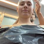 Hanna van Vliet Instagram - Another day at the office (pretty much a nightmare) bald cap in the making. @mimicfxstudio Nose Breathe