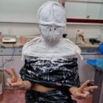 Hanna van Vliet Instagram - Another day at the office (pretty much a nightmare) bald cap in the making. @mimicfxstudio Nose Breathe