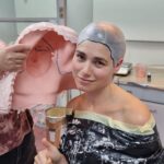 Hanna van Vliet Instagram - Another day at the office (pretty much a nightmare) bald cap in the making. @mimicfxstudio Nose Breathe