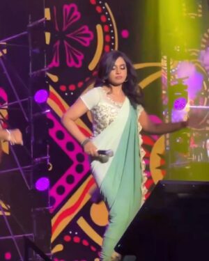 Haripriya Instagram - 🧿This year I get to share the stage with my idols💫Grateful for all the moments. Thank you god 🤍thanks to all the Music directors and artists for believing in me✨
.
.
#Haripriya #haripriyasinger 
#2023 #grateful #peace #love