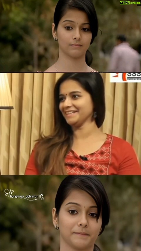 Haripriya Isai Instagram - Kana Kaalum kalangal kalluri in Kathai frist day shoot haripriya akka speech ššā¤ļø @haripriyaa_official #oldserial #trending #trendingreel #viralreel #viral #tamilreel #interview #love #hairstyle #insta #instagram #instagood #haripriya