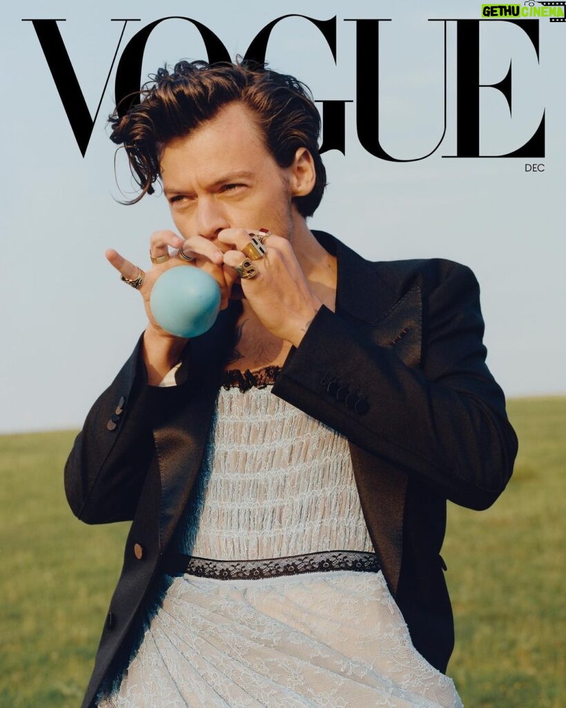 Harry Styles Instagram - Vogue December 2020