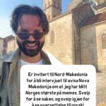 Hasse Hope Instagram - Jeg har alltid tenkt på dette nye meme-kjøret mitt som et eventyr, men nå er det faktisk det - jeg har blitt invitert til Nord-Makedonia for å snakke om meme-suksessen, men også hvordan man takler mange likes. Journalisten ville kalle meg «The Matoma of Memes», men jeg sa at det ble for mye å hevde, jeg er ikke der helt ennå 😅