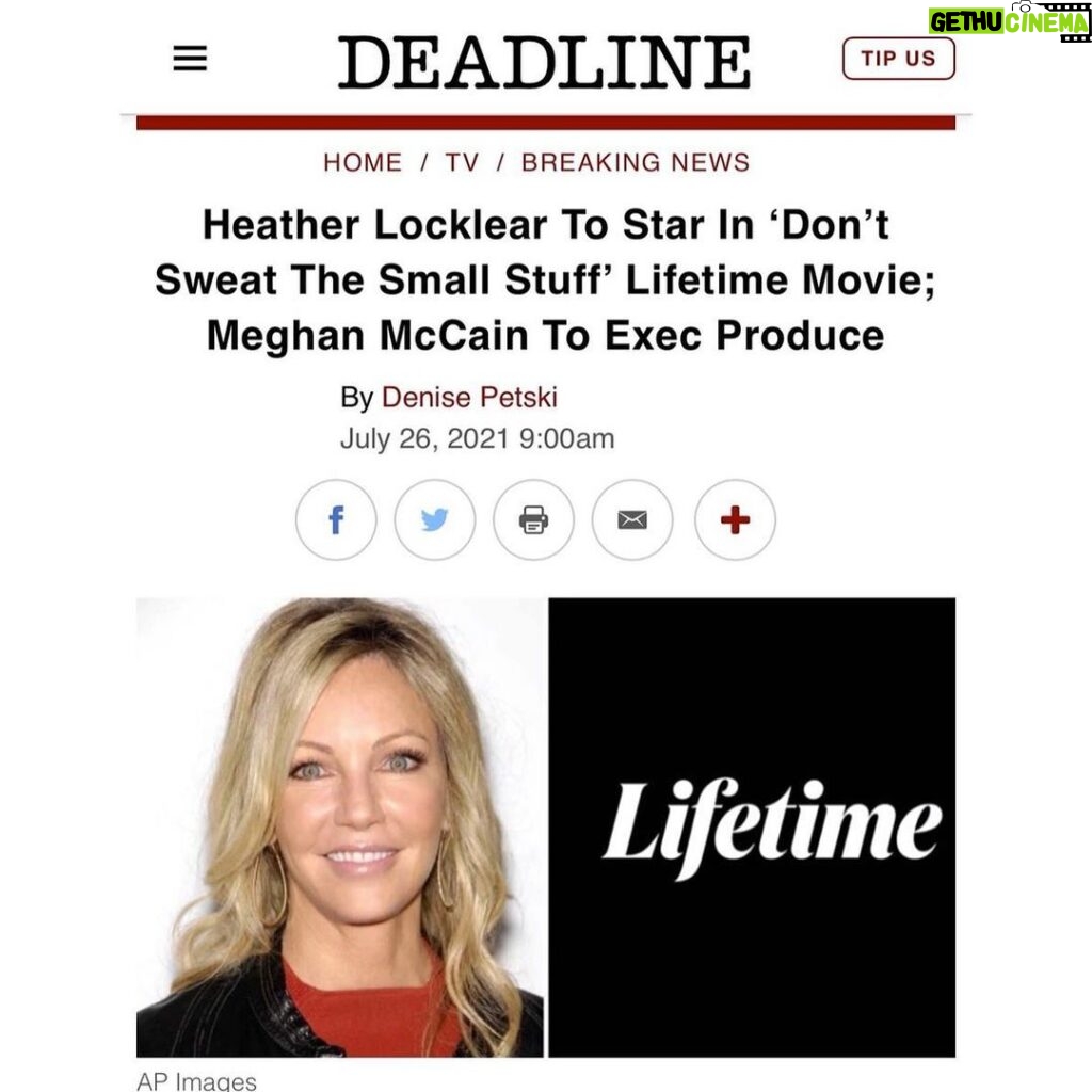 Heather Locklear Instagram - So excited 🥰