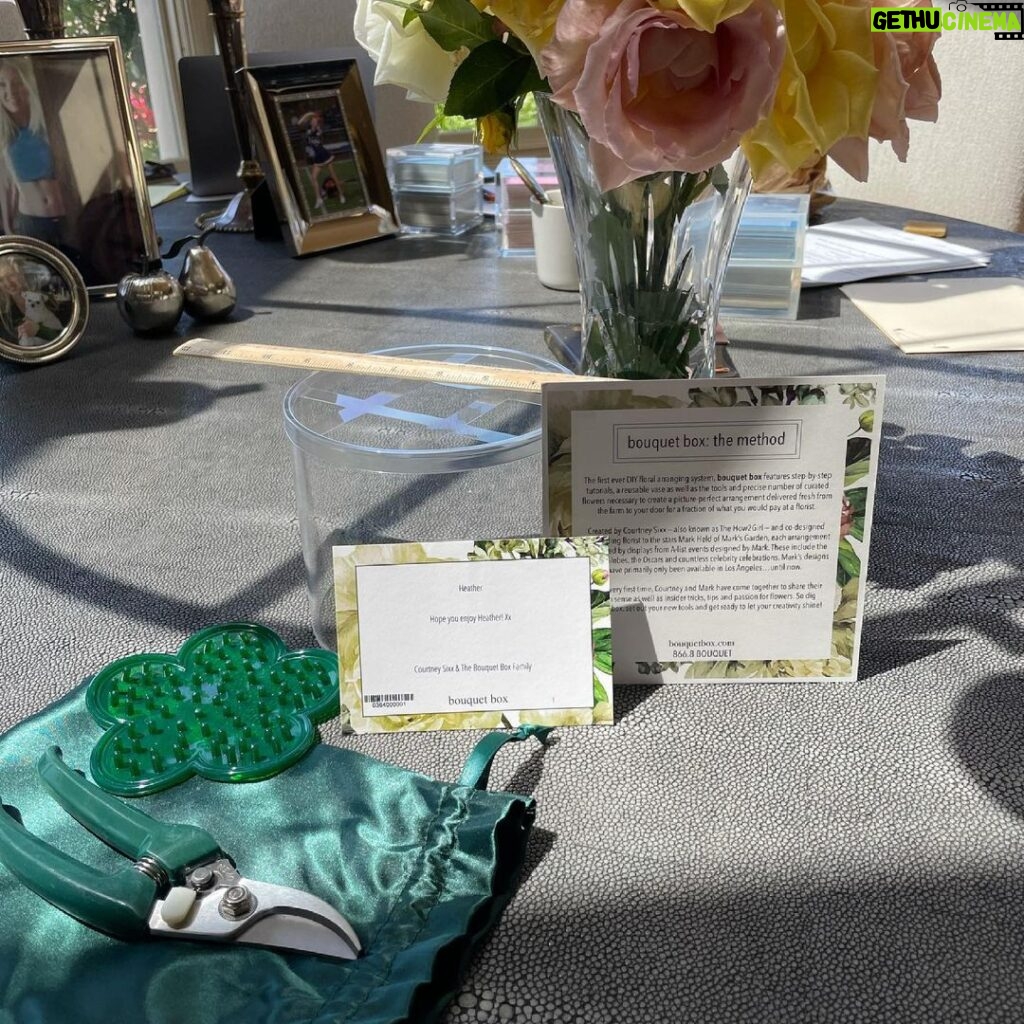 Heather Locklear Instagram - Thank you Courtney Sixx & The Bouquet Box Family. I’ve always loved Courtney and her sweetness and style, always orders from the superior Marks Garden 🙏🏻❤