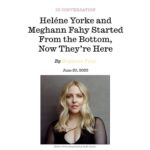 Heléne Yorke Instagram - My LONG ASS TIME buddy @meghannfahy interviewed me for @interviewmag and I just….love it so much. Link in my stories 💕 . . . 📸 @mcooper.studio 💋 @sarahstaines 💁🏼‍♀️ @xaviervelasquez 🖤 @sarahslutsky 📖 @interviewmag