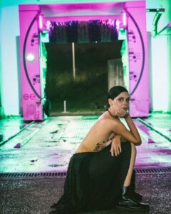 Helena Caldeira Instagram - DON’t LOOK DON’T TOUCH ASK FIRST For @vogueportugal iconic party Photos : @estellevalentephotography Makeup : @margaridacaldeira.artist Dress : @gabriel.daros.thelabel @showroombrandfire Jewelry : @the_tales_by_iva @lobomau.producoes @sergiomotasoares