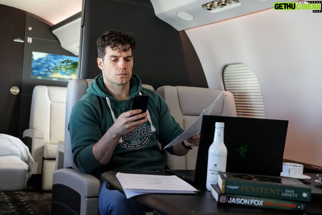 Henry Cavill Instagram - One of the lucky few to get approval to travel to the US for work. Looking forward to getting some great work done out here with my partners. Travelling with the bear of course, and can't be putting him in a hold for that length of time so he gets the bed in the back. #TheTravellingBear
