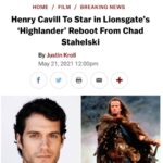 Henry Cavill Instagram – Very exciting news today! I’ve been a fan of Highlander since I was lad. From the movies in all of their 80s, Queen slathered glory to the TV show with an actor who looked remarkably like one of my brothers.
Being not shy with swords, and having a director as talented as Chad Stahelski at the helm, this is an opportunity like no other. Deep diving into franchise storytelling with all the tools at our disposal, is going to make this an adventure I (and hopefully all of you) shall never forget. 

And as you can see from the swipe, I’ve lately been dipping into some of my Scottish heritage, and inadvertently getting my base line research underway!
#Highlander