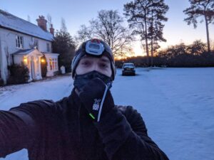 Henry Cavill Instagram - Monday to Friday I'm up at 0430 to get a few hours rehab in before my work day starts. Some mornings are rough, but I do always get to see the dawn by the time I'm finishing up. The snow made this one even more enjoyable, if not a touch chilly!