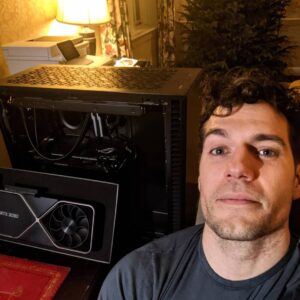 Henry Cavill Instagram - My Christmas break is creeping ever closer and I have some projects to attend to. The second one is definitely the Christmas tree....
@NvidiaGeForce
#Priorities 
#PCUpgrade