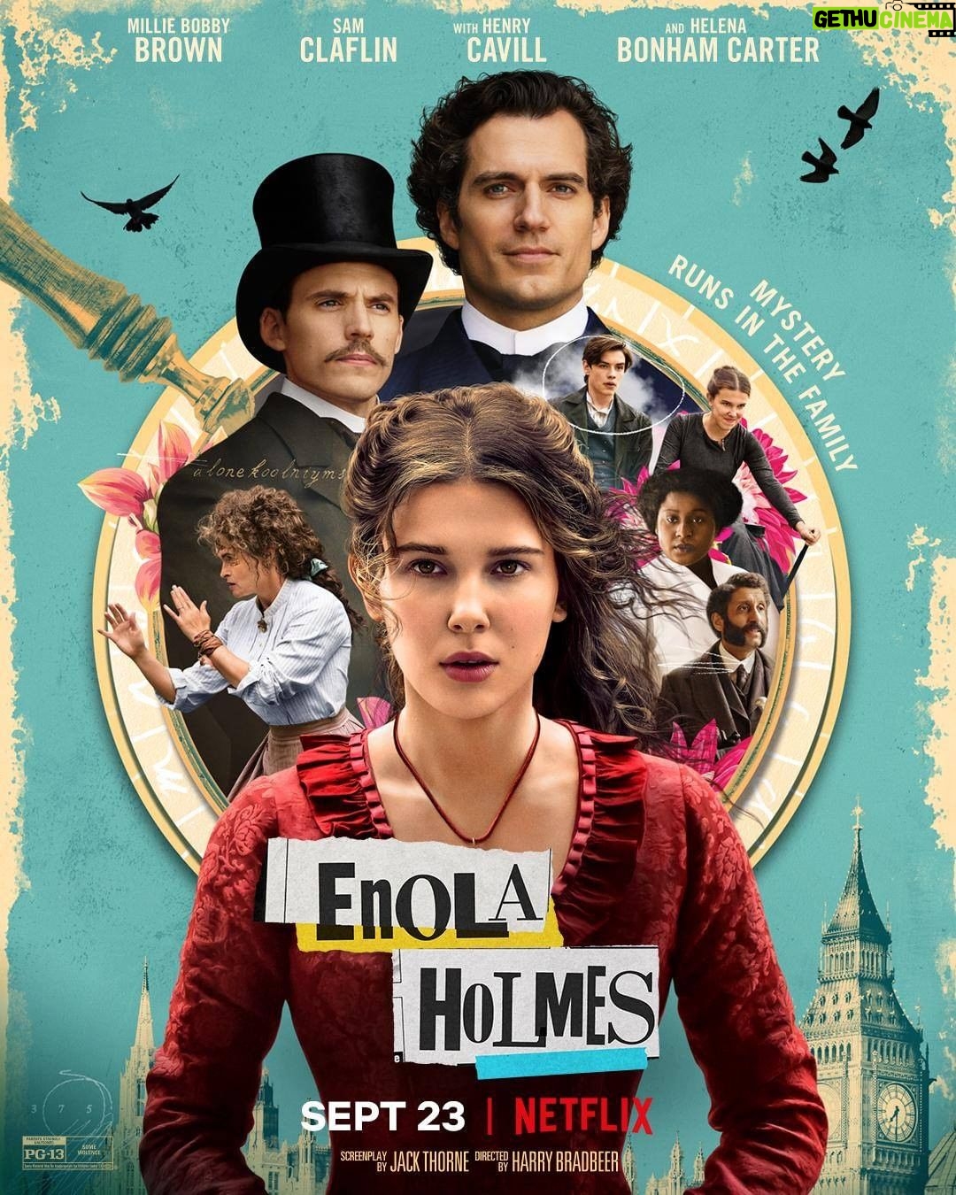 Henry Cavill Instagram - Congratulations my fellow private detectives, you’ve cracked the code... #EnolaHolmes #September23 @Netflix