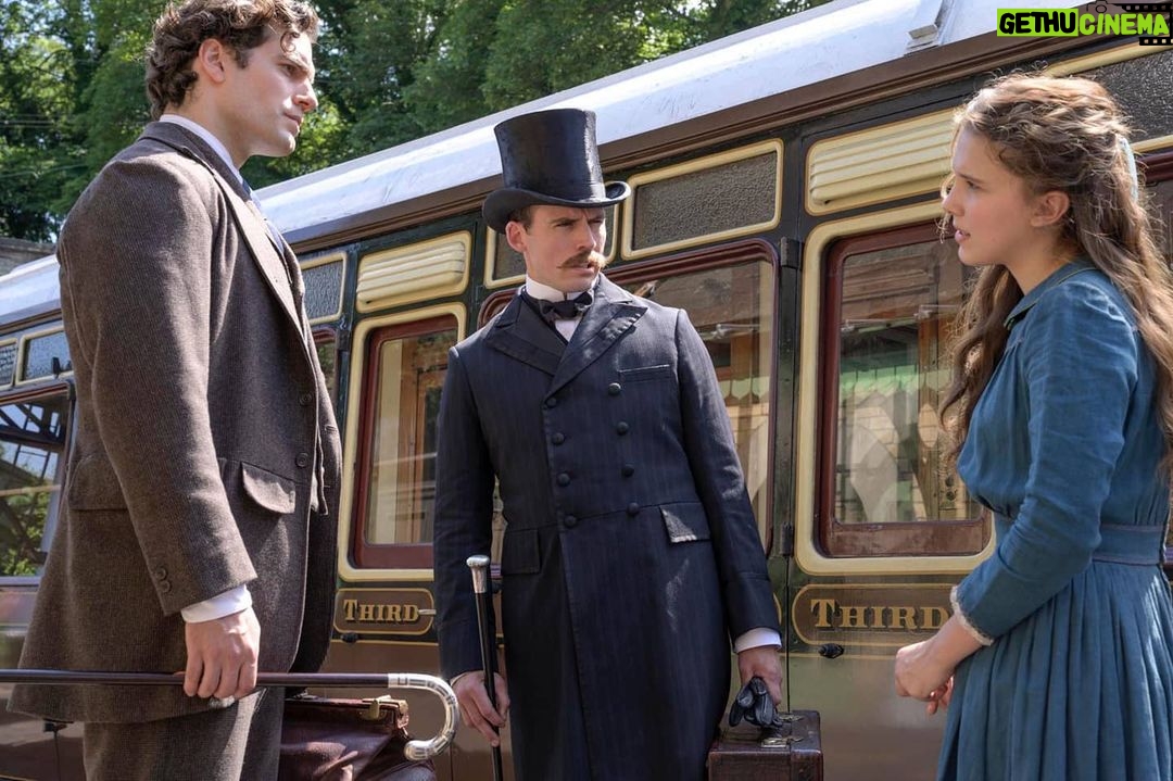 Henry Cavill Instagram - It was almost as hot that day as it is today in the UK!! Fantastic memories from working with the extraordinary Miss Millie Bobby Brown and the wonderful (and hilarious) Mr Sam Claflin! Hope to see you guys soon! #EnolaHolmes @NetflixFilm @MillieBobbyBrown @MrSamClaflin