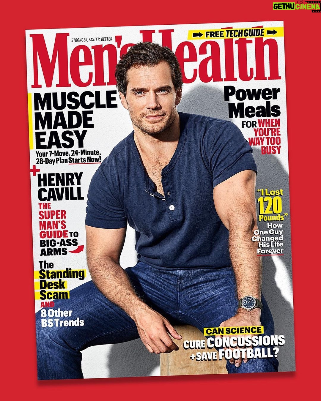Henry Cavill Instagram - Check out the latest Men's Health this month where I lounge, splash, chill and throw cards....yes, you heard it right, I will be throwing cards. You lucky things you. The most exciting thing about this issue however, is that the masterful trainer Dave Rienzi joins us to help explain some of my training techniques throughout the filming of the Witcher! Thank you, Mr Rienzi, for your time and your knowledge! @DaveRienzi Magazine: @menshealthmag Photographer: @wattsupphoto Author: @brianraftery EIC: @richdorment Fashion Director: @tedstaffordstyle Grooming: @rathorejacqui & @ailbhelemass