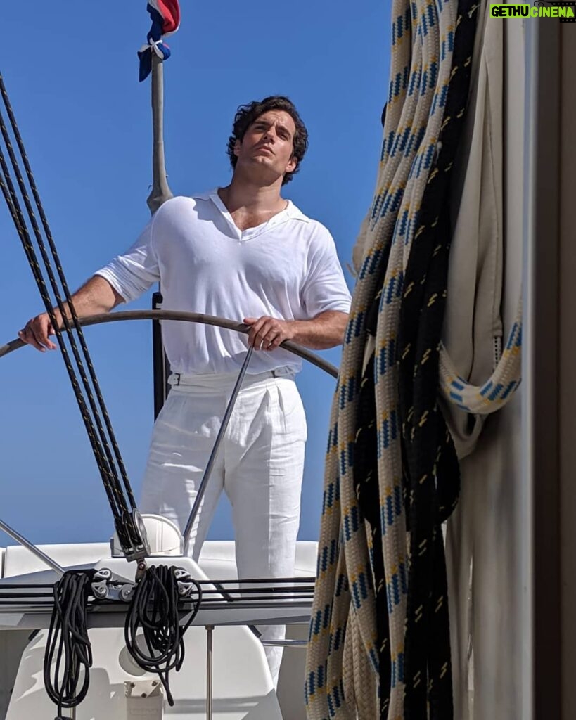 Henry Cavill Instagram - Oh you know, just casually sailing a yacht around the coastal waters of Acciaroli. We're brewing a little something here at No1 Rosemary water. Watch this space! #No1RosemaryWater #No1Botanicals @No.1RosemaryWater @No.1Botanicals #Acciaroli #Italy