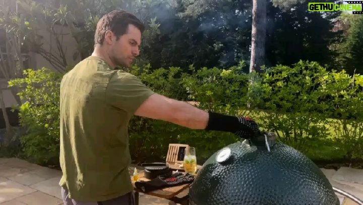 Henry Cavill Instagram - A very belated thank you for all the birthday wishes and messages. My beautiful sous chef Natalie and I celebrated it in our own way this past weekend by cooking up some foods at home. There is a good chance that some wines were drank along with said foods. What you see above are Joojeh kababs (Persian style chicken kebabs), some gyro bread, saffron rice, and Tzatziki, all made from scratch. Which sounds like some work, and was definitely something new for us to cook, but it's really pretty simple. There are loads of recipes online for all of those things too. We just found some that suited us. #BirthdayWeekend #Foods #Wines #BowBowww