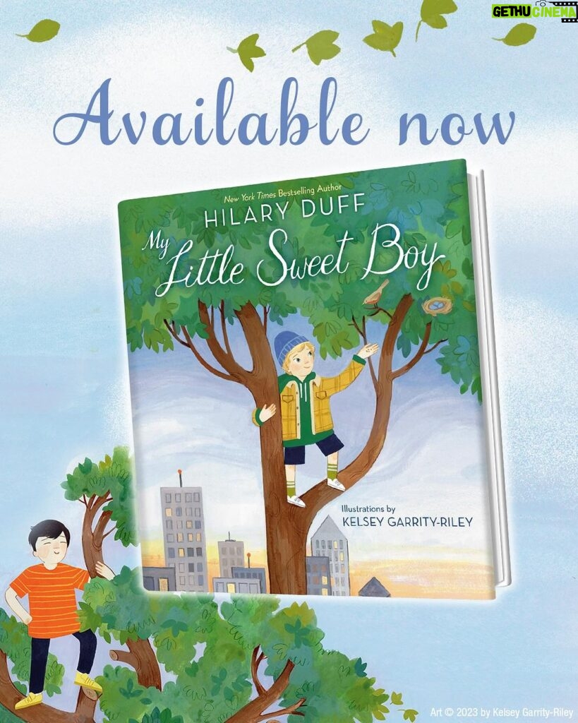 Hilary Duff Instagram - Just finally coming down off the high from my trip to NY to release my second children’s book MY LITTLE SWEET BOY! This book makes for a great gift or a sweet addition to your wind down moments. Pick up your copy anywhere books are sold! As always thank you for your love and support ❤️