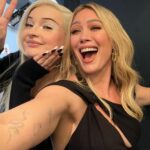 Hilary Duff Instagram - Always a fun time with @latenightseth annnnnnnnnd @kimpetras cmooooooon❤️‍🔥❤️‍🔥