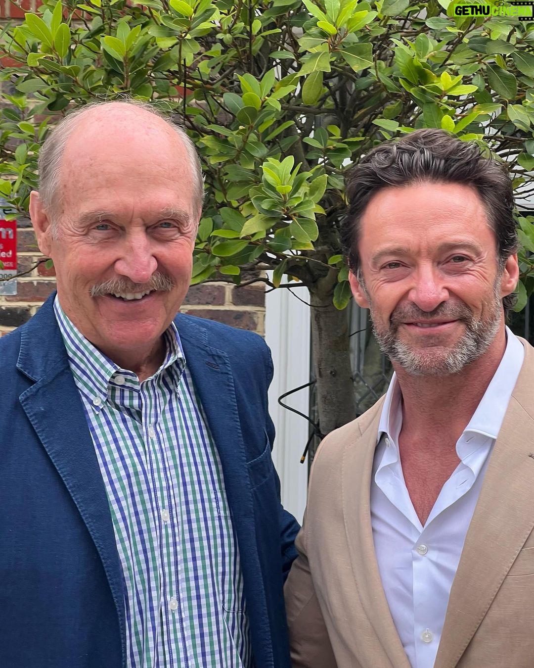Hugh Jackman Instagram - Super Saturday at @wimbledon!!! Thank you @stansmithonline and your entire team for having us.