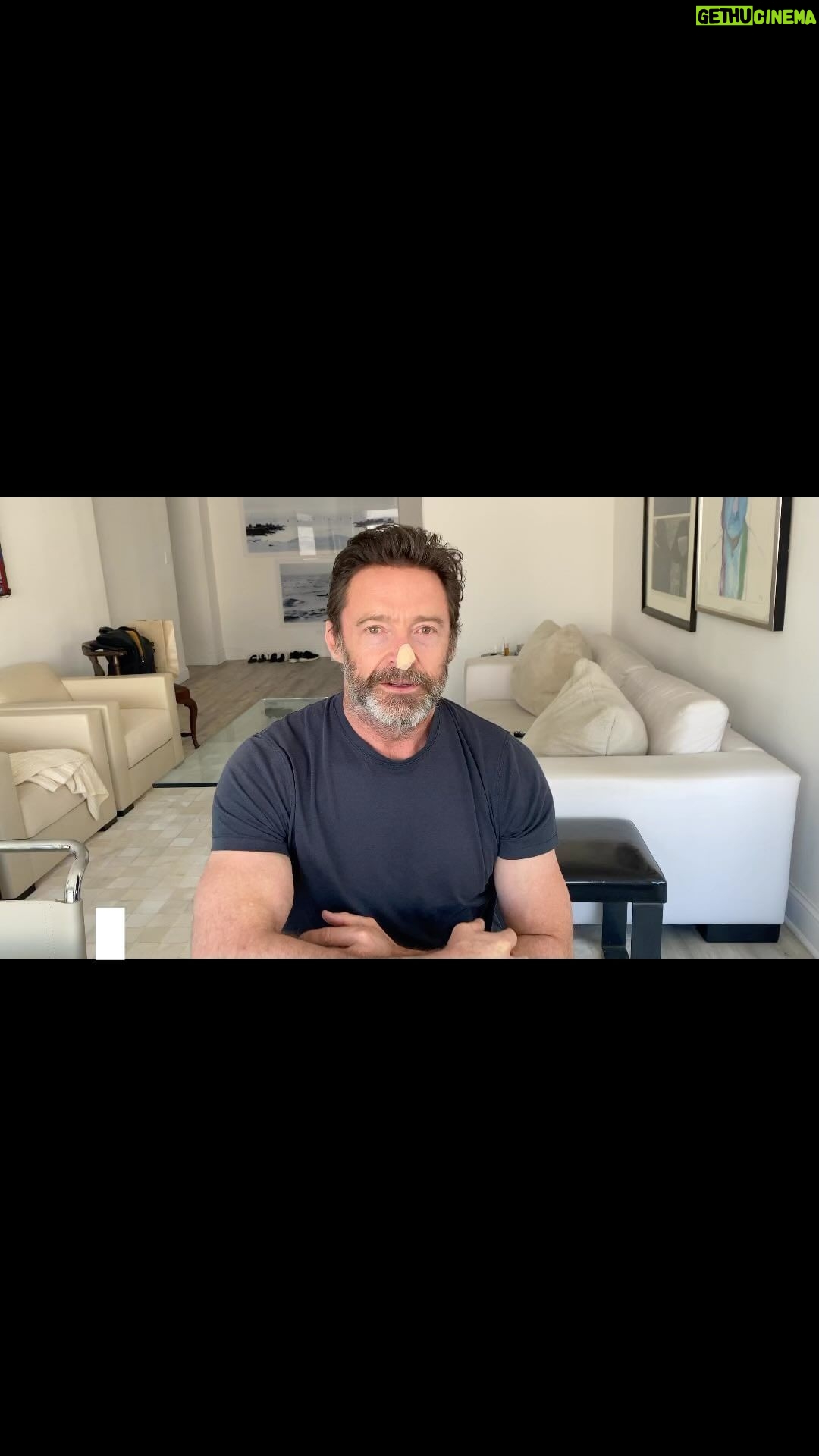 Hugh Jackman Instagram - I know you’ve heard me talk about my basal cell carcinomas before. I’m going to keep talking about them, if need be. And if it reminds even one person to put on sunscreen with a high SPF, then I’m happy.