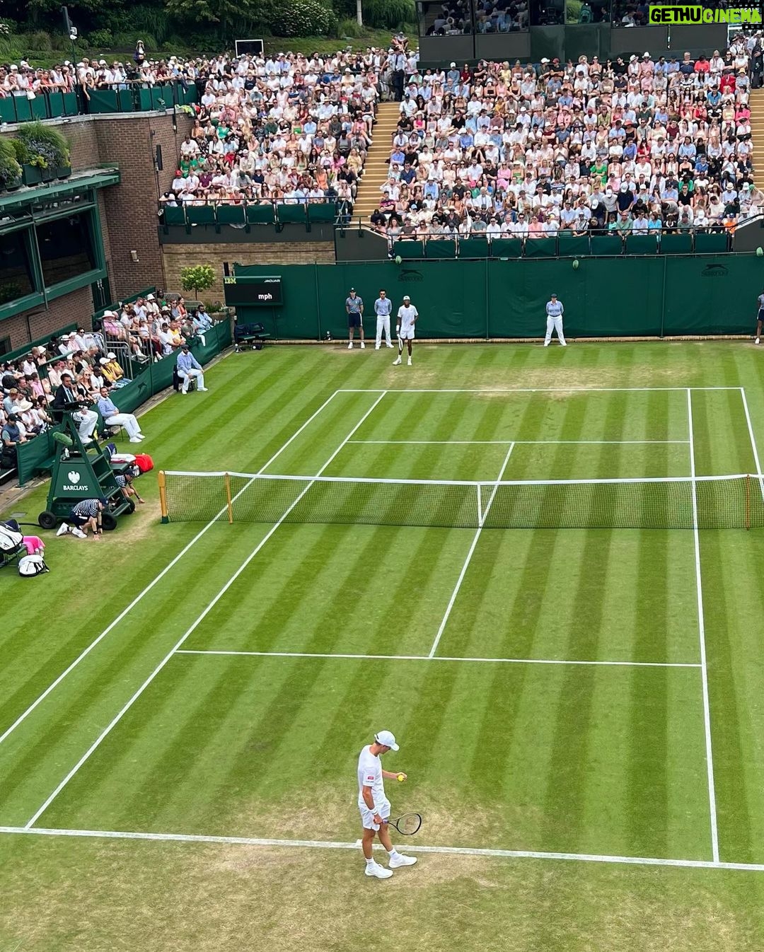 Hugh Jackman Instagram - Super Saturday at @wimbledon!!! Thank you @stansmithonline and your entire team for having us.