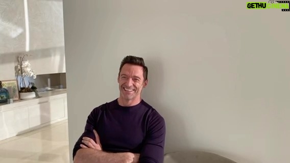 Hugh Jackman Instagram - …. there at the table was Danny & Sandy.