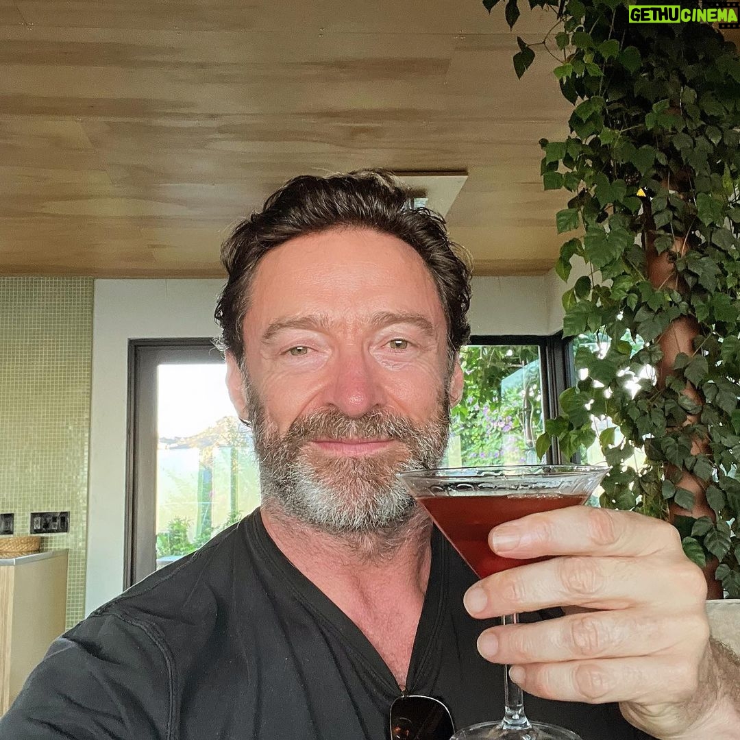 Hugh Jackman Instagram - It was a damn good Manhattan made by Mr. Platt.