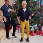 Hugh Jackman Instagram - Deb & I are dancing into the holidays! Thank you to Mishay and Pedro for the steps and patience.