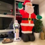Hugh Jackman Instagram - Brought in the A team to start spreading some holiday magic! #allegra #buddy #santa #gingerbreadhouse