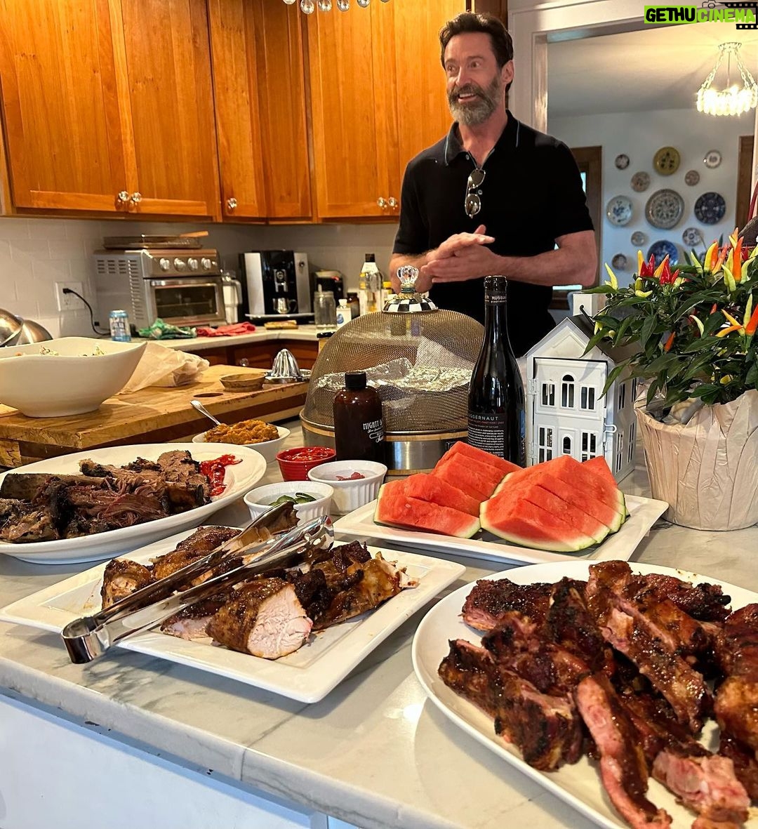 Hugh Jackman Instagram - Sunday graze at Bimo’s.