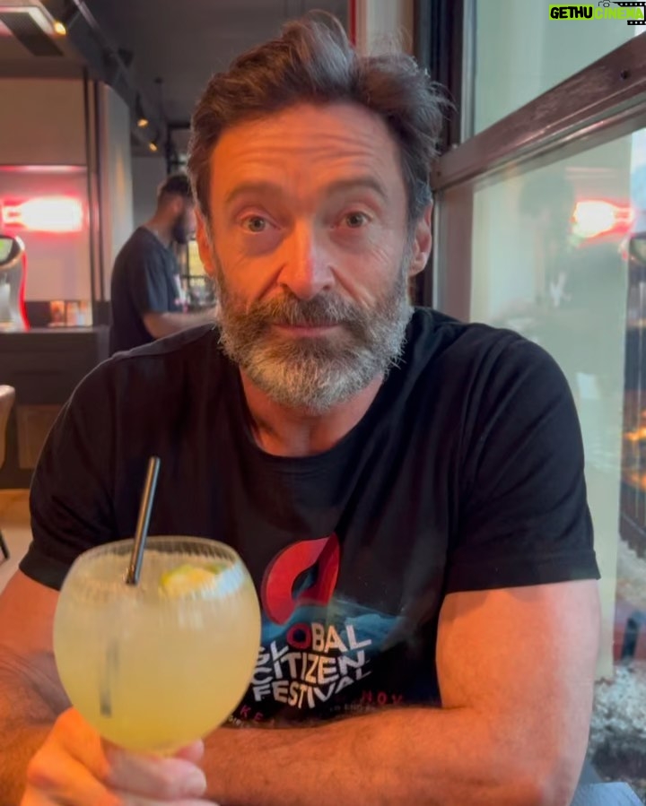 Hugh Jackman Instagram - My social media has morphed into a food blog or vlog or both? @gordongram we’re backkkkkk! PS I also had 2 burgers but ate them before taking the photo.