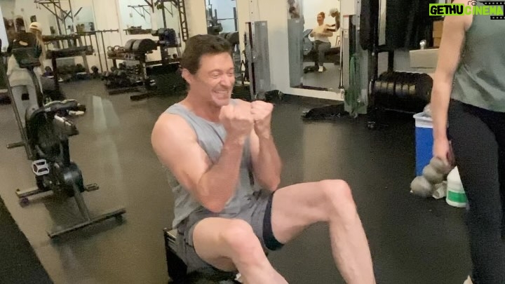 Hugh Jackman Instagram - Literally a millisecond more! 🤬 😳 #throwbackthursday #becomingwolverineagain
