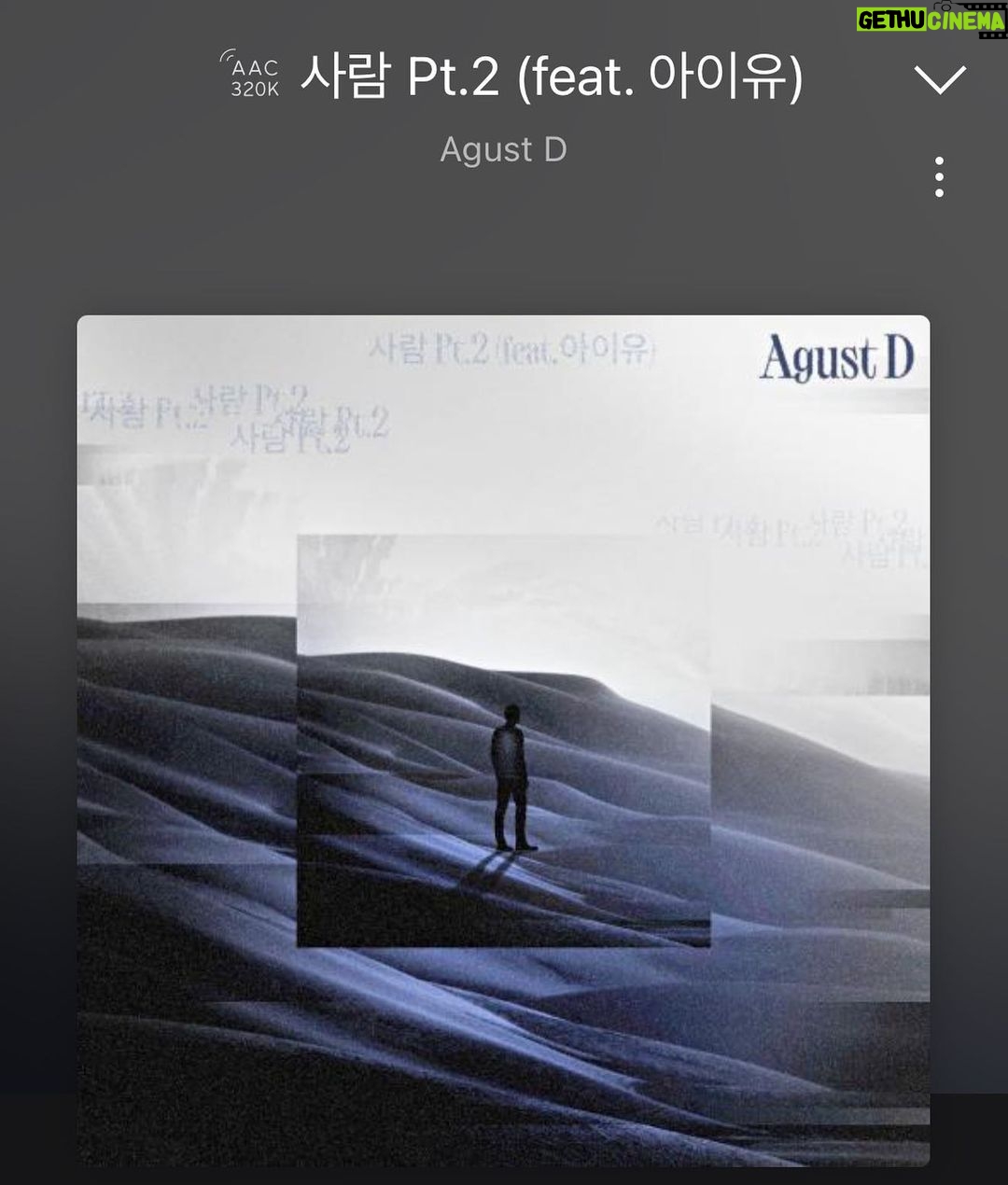 IU Instagram - Agust D_사람 pt.2 에 피쳐링 참여했습니다. 지금 들을 수 있어요!! 🔥🔥 @agustd 👑