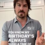 Ian Somerhalder Instagram – Thank you all the OCEAN of kind BIRTHDAYwishes. I am truly so grateful for each and every one of you.
Thank you for your support of @brothersbondbourbon @commongroundfilm AND Nik and I’s exciting announcement coming tomorrow 😎