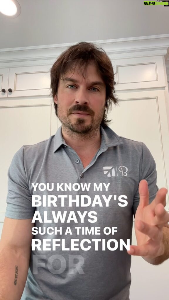 Ian Somerhalder Instagram - Thank you all the OCEAN of kind BIRTHDAYwishes. I am truly so grateful for each and every one of you. Thank you for your support of @brothersbondbourbon @commongroundfilm AND Nik and I’s exciting announcement coming tomorrow 😎