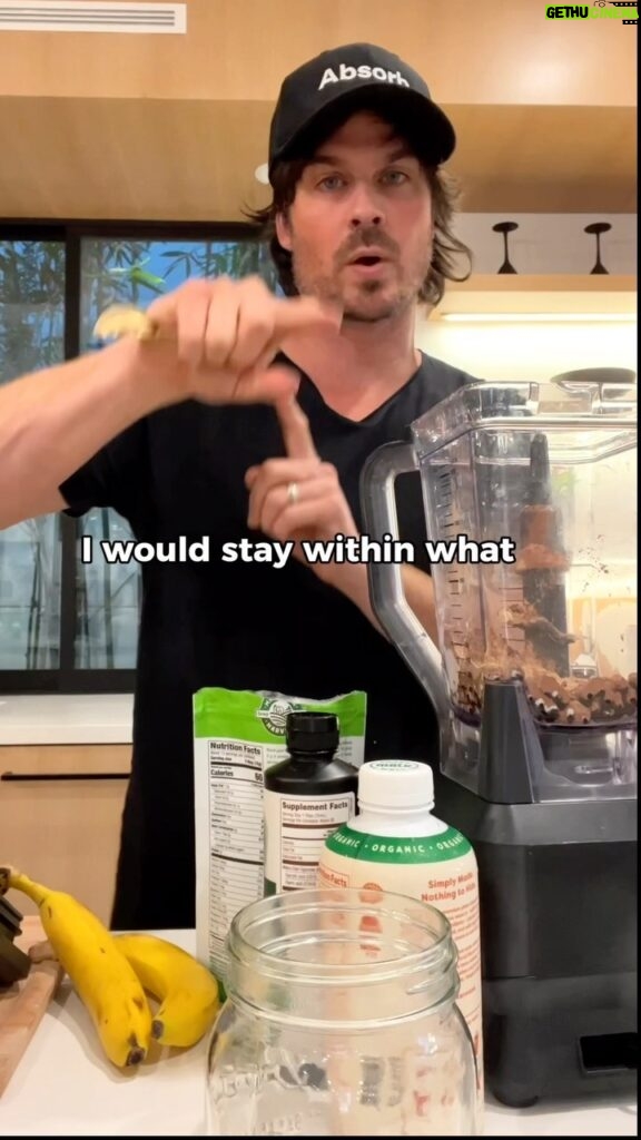 Ian Somerhalder Instagram - Good morning from your favorite smoothie king! 😉Here’s a step-by-step but note: when using a foreign blender read directions 👀 This beautiful concoction keeps me feeling my best. After all…food is fuel! 👍