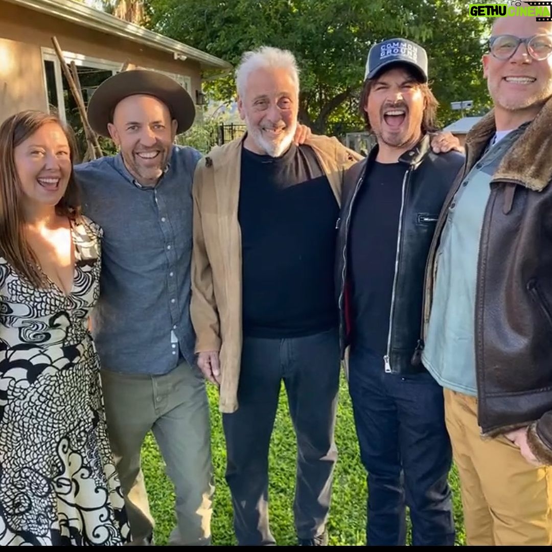 Ian Somerhalder Instagram - What an honor. We got to spend the evening with the LEGEND Hawk Koch (the rad guy in the middle) and his amazing other half Molly. Talking about @commongroundfilm and how this is the most important story of our time. Literally. It was a dream. What a beautiful day at @bigpictureranch It’s people like Hawk that have given so many the opportunity to live their dreams, and it’s people like Hawk who shine such a bright light, they illuminate a path for so many of us to find our path… As one of Hollywood’s most powerful, prolific, and respected producers AND as the former powerhouse head of the Academy of Motion Pictures Arts and Sciences ( @theacademy) aka the OSCARS he has such insight to how story can move people. His stories are simply the incredible. His heart is the size of an endless ocean. Thank you for your time Hawk and Molly. I can’t wait to conspire to make such incredible change the world needs right now. My family and our whole @commongroudfilm team beams so bright with gratitude and possibilities. @commongroundfilm is in select theaters around the country-FOLLOW us and help us on this incredible journey to heal our planet, rebuild middle America, stabilize our climate and save the future for our children. The film will also be playing in Encino California at the Laemmle starting very soon I will get you the details! Thank you @beccatickell and @joshtickell for creating such an amazing space and bringing us all together 🙏 Love, Ian