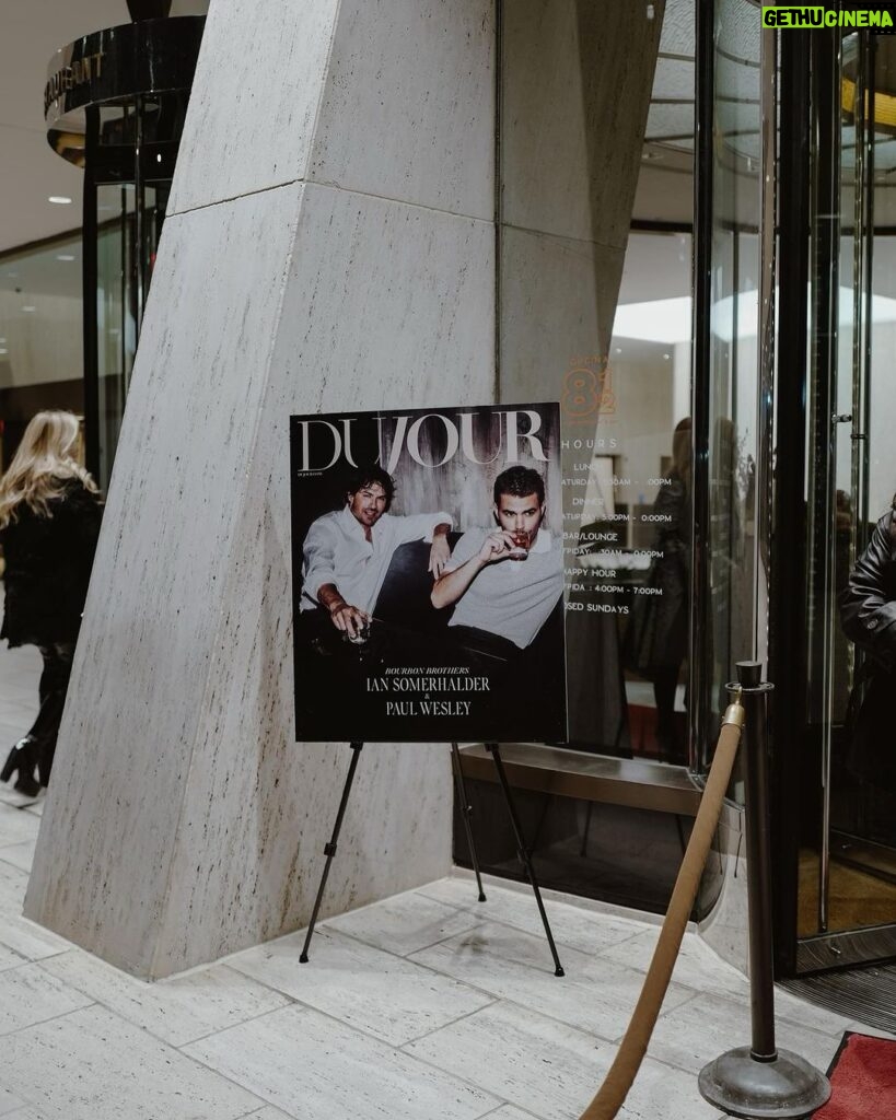 Ian Somerhalder Instagram - Thank you @editionnewyork for the incredible hospitality as my beautiful base camp as I celebrated the cover of @dujourmedia magazine, promoted @commongroundfilm in your beautiful New York City property sipping and sharing @brothersbondbourbon and talking regeneration with @nutropetfood . Thanks @wolfkasteler for setting all this up! Thank you @nikkireed for the awesome 📸 The New York EDITION