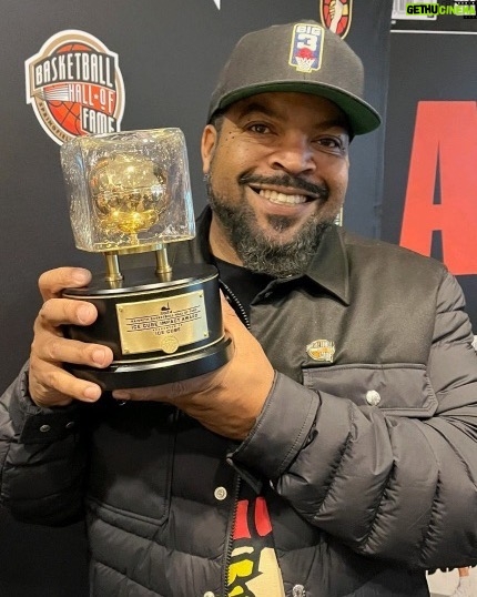 Ice Cube Instagram - Had a remarkable time at the Naismith Basketball Hall of Fame today. So honored to see the trophy and exhibit for The Ice Cube Impact Award. Can’t wait to reward people in the future who positively impact us through the game of basketball. Thank you⁦‪ @hoophall.