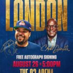 Ice Cube Instagram - Hey London!!! Get to the O2 early tomorrow if you want an autograph from me and Clyde “The Glide” Drexler. You know I’m performing at halftime too…don’t cheat yourself, treat yourself!