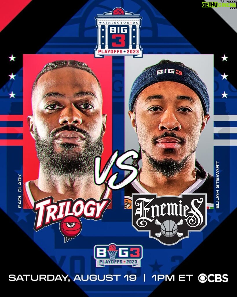 Ice Cube Instagram - Trilogy vs. Enemies. Triplets vs. Ghost Ballers. Which teams are going to the championship games in London next weekend? 👀