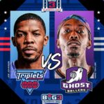 Ice Cube Instagram - Trilogy vs. Enemies. Triplets vs. Ghost Ballers. Which teams are going to the championship games in London next weekend? 👀