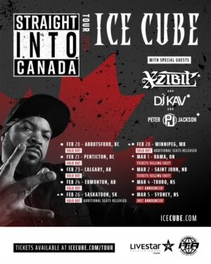 Ice Cube Instagram - I’m bringing over 30 years of heat Straight into Canada this February.

Don’t get left out in the cold—icecube.com/tour (link in bio).