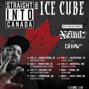 Ice Cube Instagram - From Straight Outta Compton to Straight into Canada. I’m bringing over 30 years of hits wit me in February and March. Grab dem tickets - icecube.com/tour (link in bio).