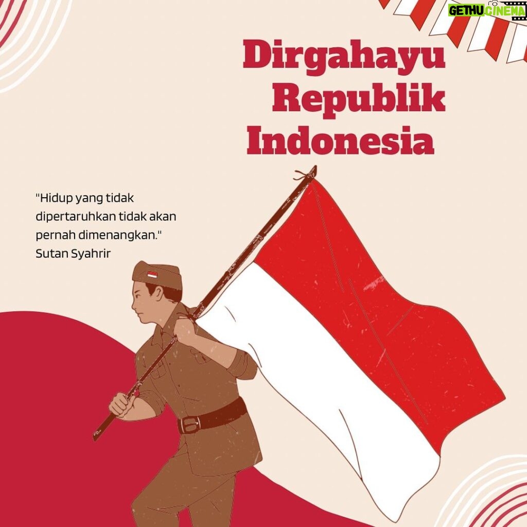 Indra Yudhistira Instagram - Dirgahayu Republik Indonesia.